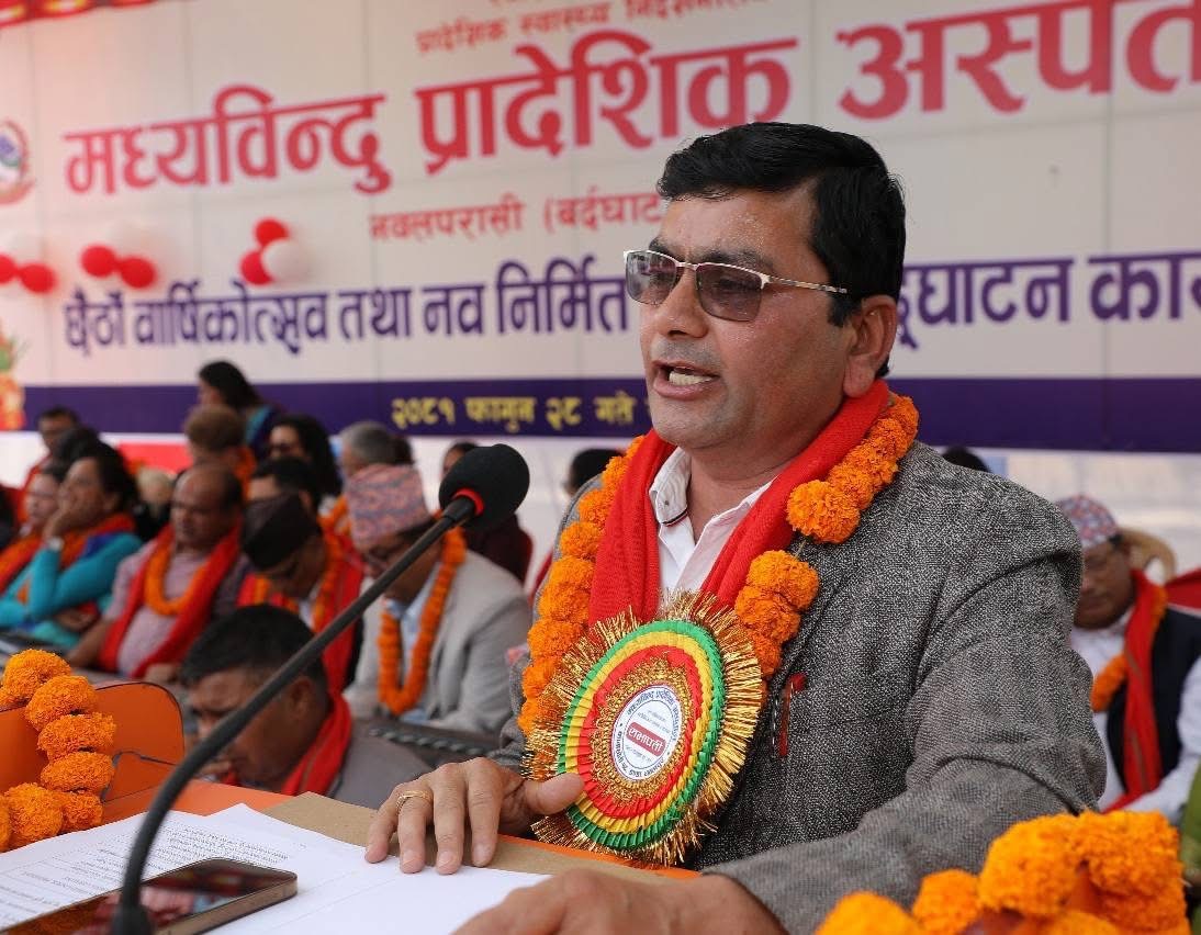 Advocate Ghimire - Profile picture emphasizing his role as an educationist and community leader